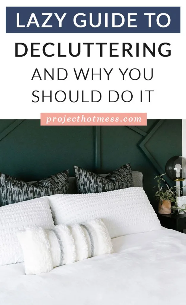 Have that feeling you need to declutter but not sure how and really couldn't be bothered? Yeah, I get it, that's why I have the Lazy Guide to Decluttering, because I understand the zero motivation and I also know that there are huge benefits to decluttering! Here's how.