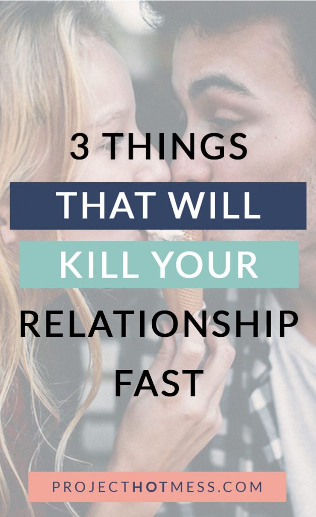We always hear about the things that make a relationship good, but what about the things that kill a relationship, things that aren't pretty to talk about?