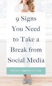 Confession: I've seen every one of these 'signs you need to take a break from social media' in my own life. I know I'm addicted to social media, are you? I don't think all social media is bad, but I do think we need a break every now and then.