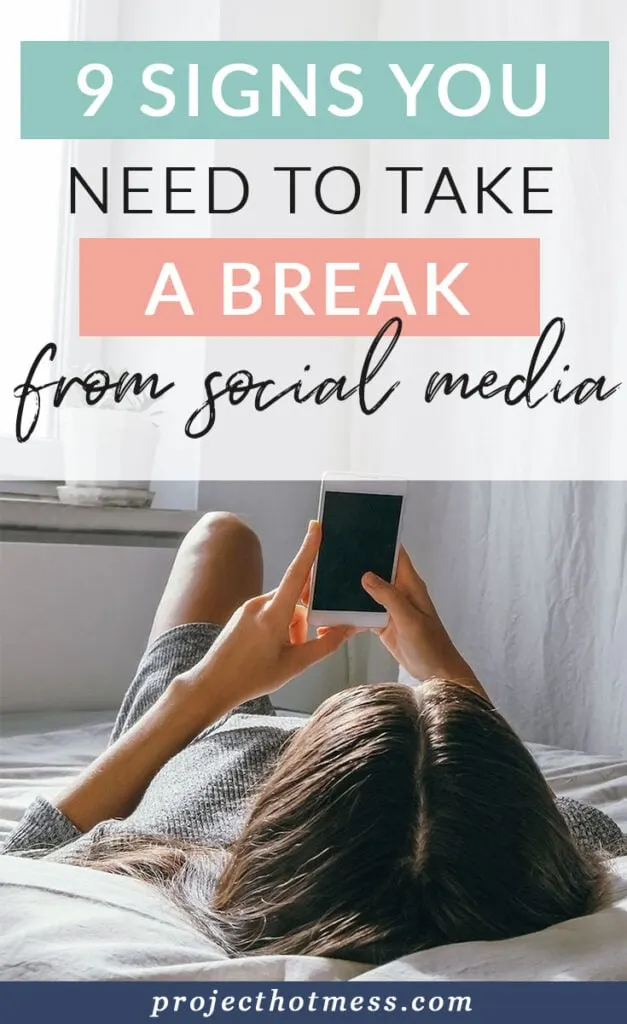 Confession: I've seen every one of these 'signs you need to take a break from social media' in my own life. I know I'm addicted to social media, are you? I don't think all social media is bad, but I do think we need a break every now and then.