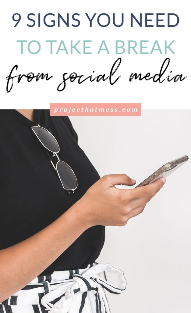 Confession: I've seen every one of these 'signs you need to take a break from social media' in my own life. I know I'm addicted to social media, are you? I don't think all social media is bad, but I do think we need a break every now and then.