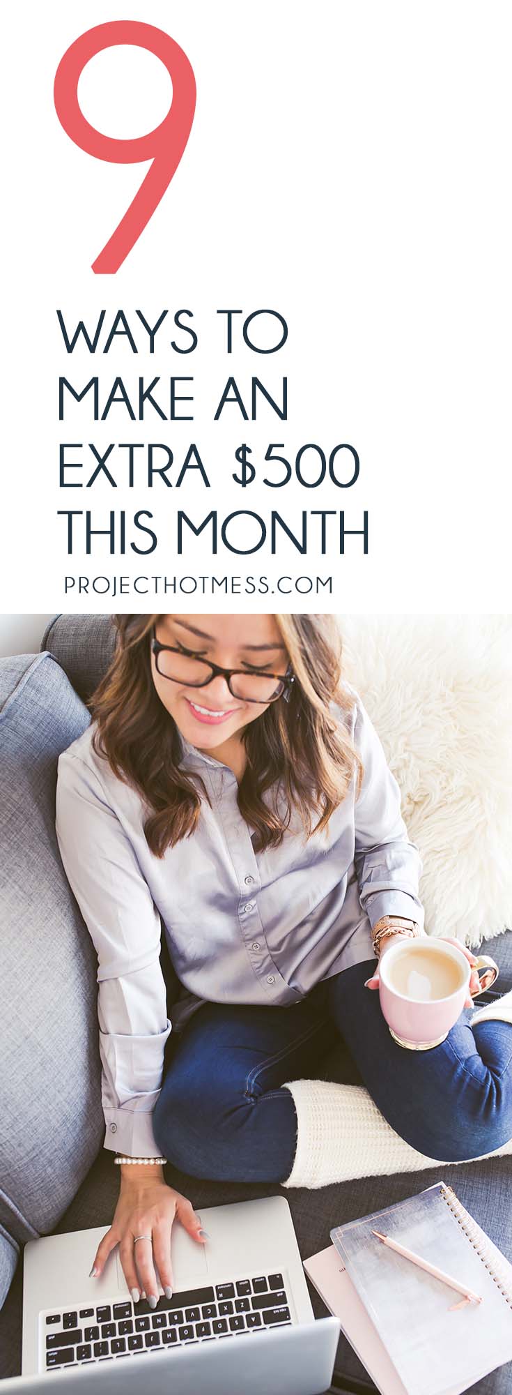 Whether your budget is a little tight or if you're saving for a goal, extra income can go a long way. Here's how you can make an extra $500 this month. Personal Finance | Money | Money Goals | Budgeting | Budgeting Goals | Budgeting Ideas | Finances | Financial Planning | Money Mindset | Positive Money Mindset | Earn Money | Side Hustle | Earn Extra Money