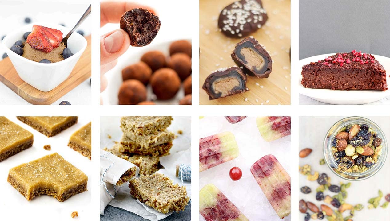 An amazing round up of 11 of the best healthy sweet snack recipes you can have any time, guilt free, full of flavour, and great for those with intolerances.