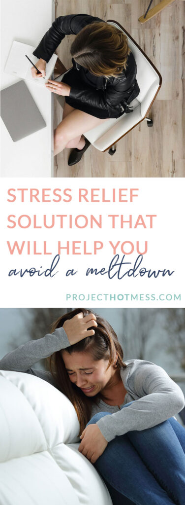 We all know different methods for stress relief, but sometimes they don't work. And sometimes you're left doing the only thing you can, and that's okay too.