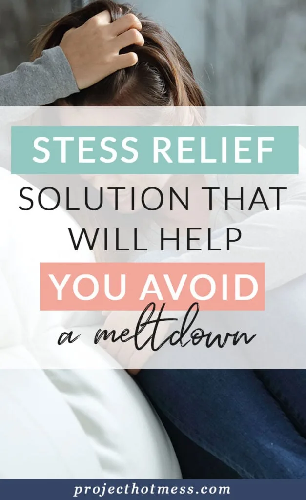 We all know different methods for stress relief, but sometimes they don't work. And sometimes you're left doing the only thing you can, and that's okay too.