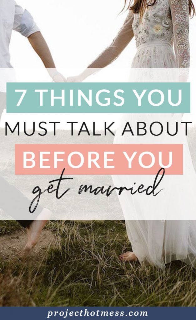 What major topics have you discussed with your soon to be husband? If these topics aren't on your list then you need to discuss them before you get married. Getting on the same page before you get married is a great way to start your happy marriage with a solid foundation.