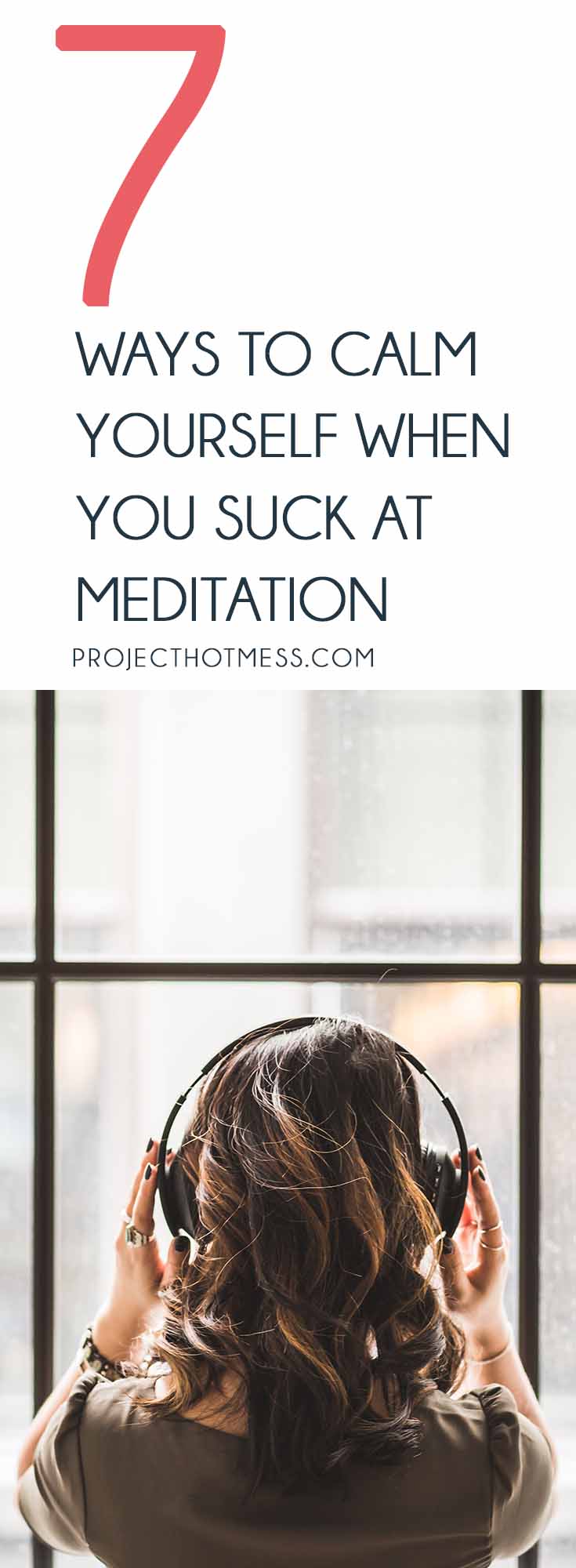 You don't have to meditate in order to calm yourself because really, there's some of us that just suck at meditation. Here's what you can do instead. #meditation #meditate #selfcare #selfimprovement