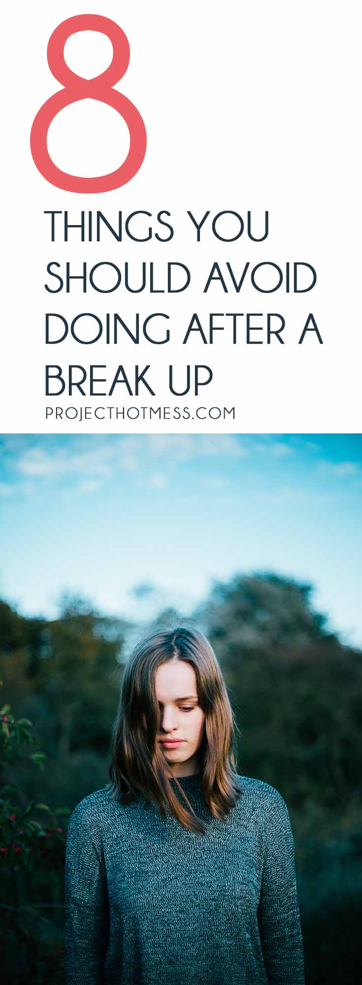 Break ups are rough, even if you're the one who instigated it. And while it might be tempting to take to Facebook and rage out, there are some things you should avoid doing after a break up. These things aren't going to help you and are going to make you feel crappy in the long run. Make sure you're not doing these: