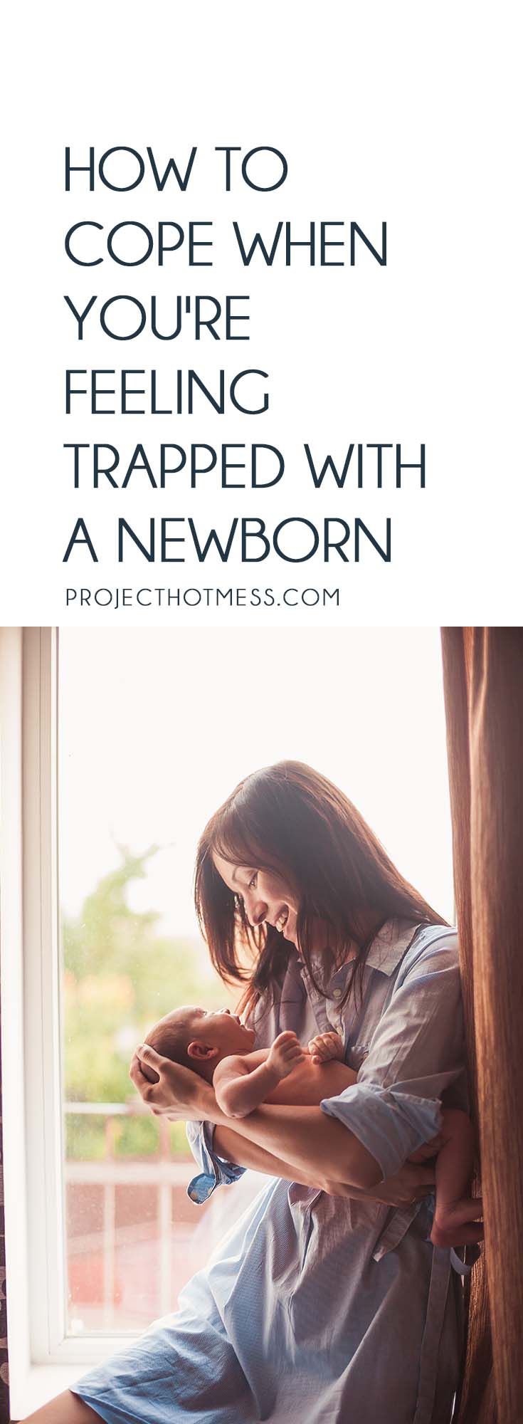 Your little baby has finally arrived - it's everything you dreamed of... and some things you didn't. It's not unusual to find yourself feeling trapped with a newborn, stuck at home, overwhelmed with leaving the house and not quite sure what to do. Here's how you can cope. #motherhood #newborn #afterpregnancy #baby