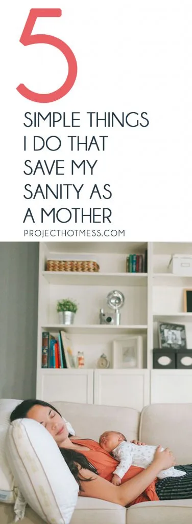 Motherhood can be chaotic, and while it's crazy there are some things I started doing to help save my sanity as a mother. You can add these to your day too!