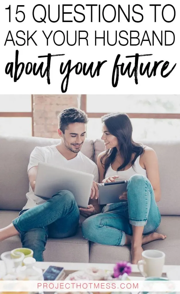 We all know communication in marriage is important, so get chatting with these questions to ask your husband about your future. Whether you're looking for things to chat about on date night, for Valentine's Day, as a way to celebrate your anniversary, or even just for fun, these questions will help you to communicate better, understand each other more, and plan for your future together! Have fun planning your life!