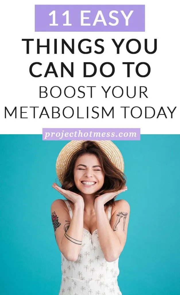 Feeling stuck with a slow metabolism? You don't have to just accept that a slower metabolism comes as we age! Instead use these simple ways to boost your metabolism today and get your body working it's best again.