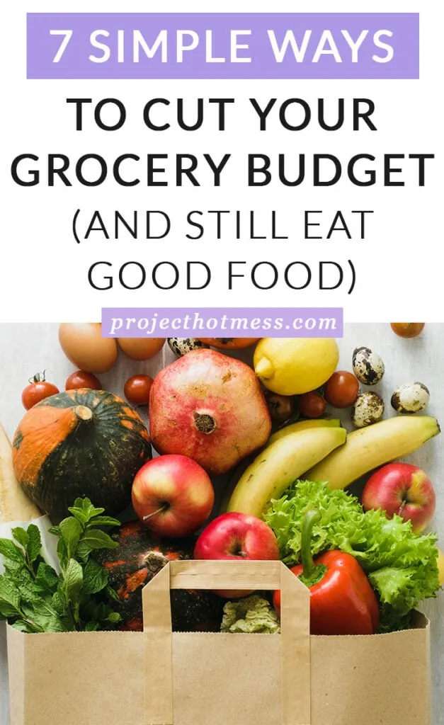 Saving money on your grocery bill doesn't have to be complicated and it doesn't mean you have to eat boring or bland food. You can still eat the meals you love, you just have to be prepared and shop in a smart way. Here are some simple ways you can cut your grocery budget without giving up eating good, healthy food that you love to eat.