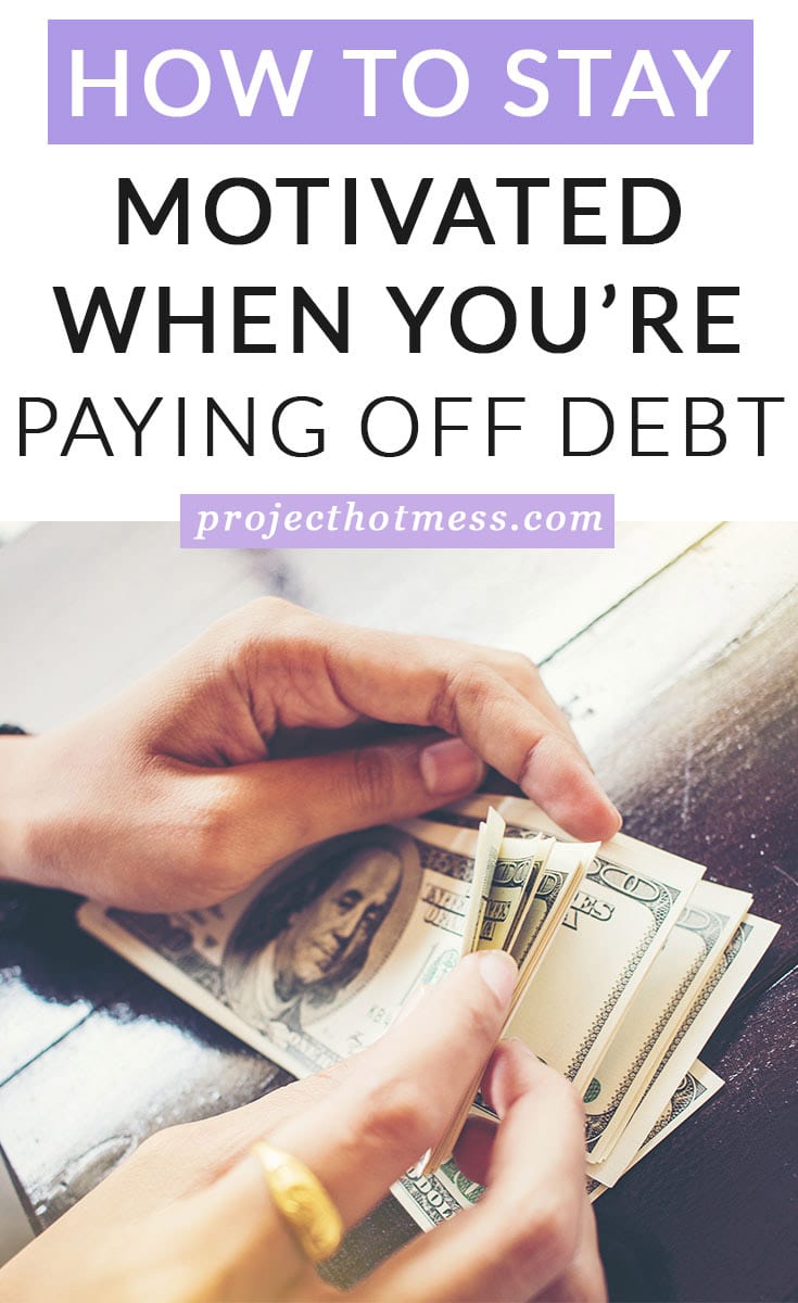 When you decide you're really committed to changing your finances and paying off debt, it's easy to become distracted, overwhelmed and simply lose interest. Paying off debt isn't a quick fix, it isn't something that happens overnight and it takes commitment every day to move towards your financial goal. Which means you have to say motivated when you're paying off debt, which isn't easy to do. Here's how we managed to stay motivated when we paid off our debt (most of the time) and you can too.
