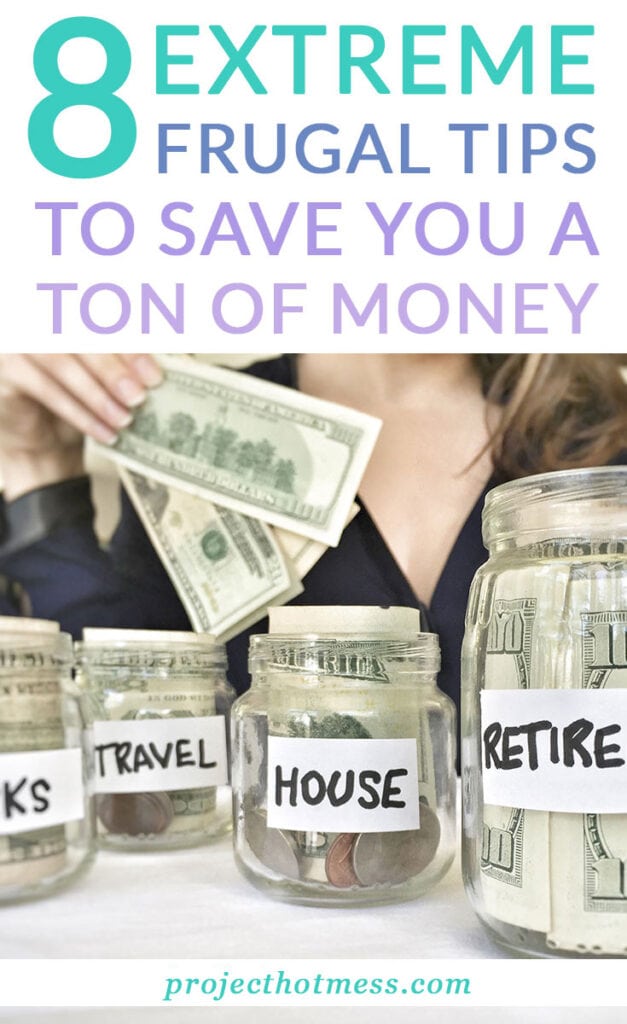Living frugal isn't just for those on a low income. Whether you're wanting to save a bit of extra money or if you're chasing your financial goals, these extreme frugal tips will get you there fast.