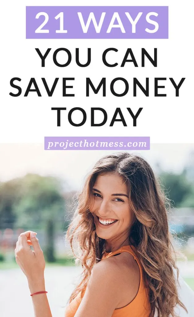 Need some inspiration for ideas to save money that aren't just 'cut back on spending'? This list has you covered with 21 different ways you can save money today. There's bound to be something on this list that is perfect for you.