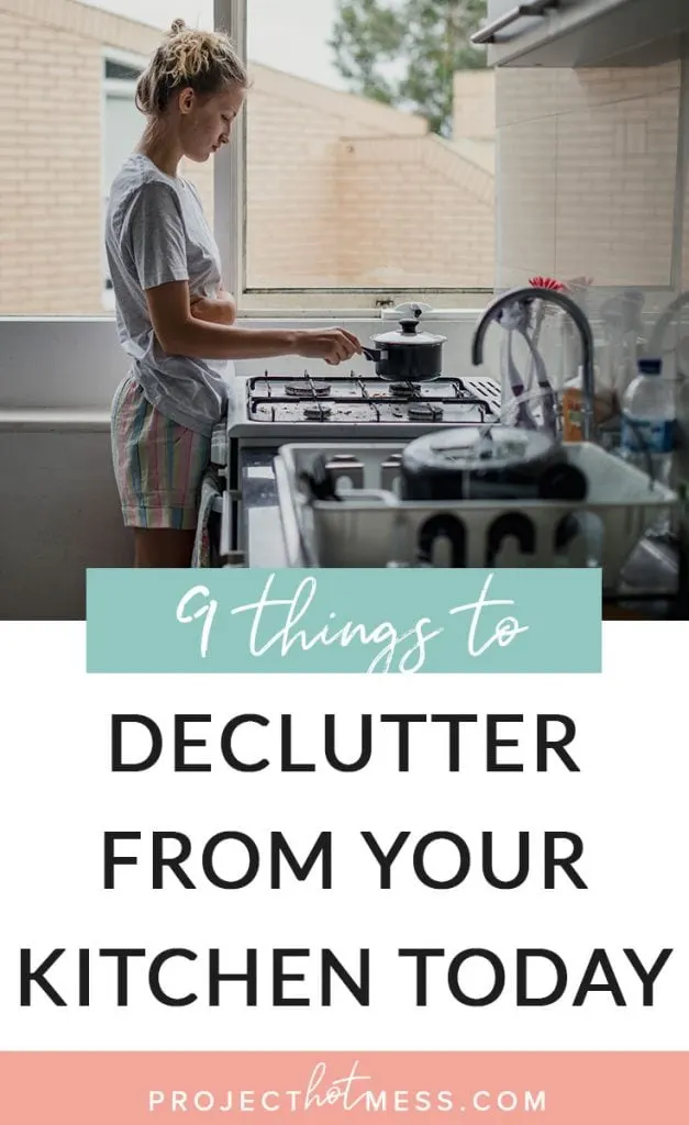 Your kitchen can be a place that stores so much clutter without you even realising it! Get on top of the chaos with these 9 things you can declutter from your kitchen today.