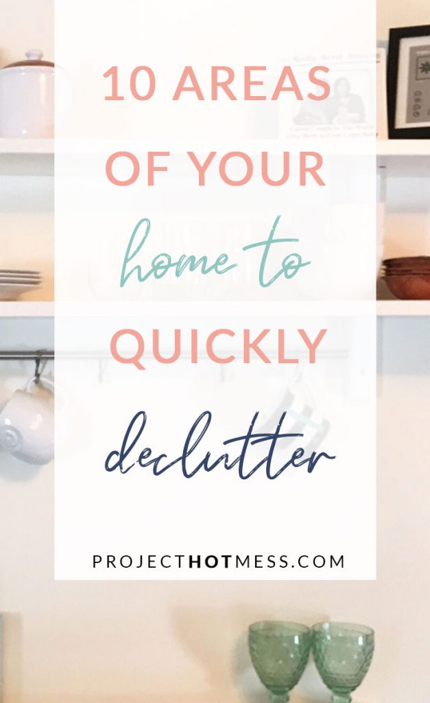 Looking for ways to quickly declutter your home, or how to start a deeper decluttering project? Here are a few tips on how to start quickly decluttering your home!