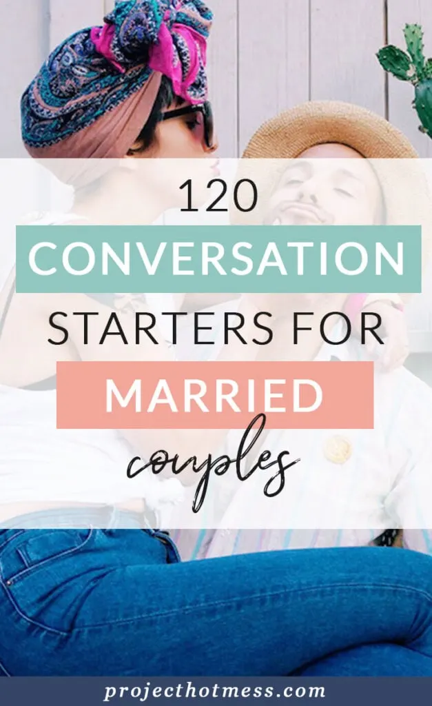 Communication in marriage is so important, but it doesn't have to be hard. In fact, it can be easy and fun! Here are 120 conversation starters for married couples to help keep the communication easy and strong in your marriage!