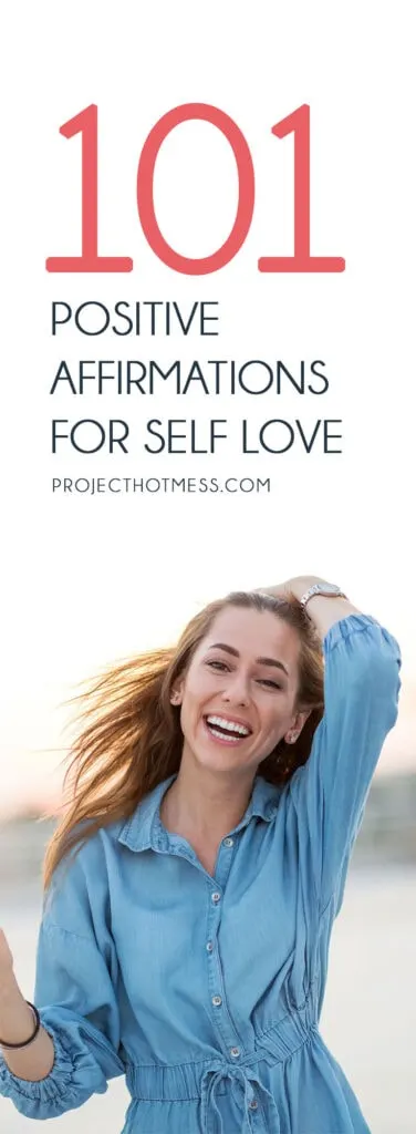 Self love affirmations are a great way to help you to focus on positive thoughts and when you use daily affirmations for self love, you feel happier too. Save this list of 101 affirmations for self love, and grab a copy of the printable affirmation cards too so you can print and use them in your day to day life.