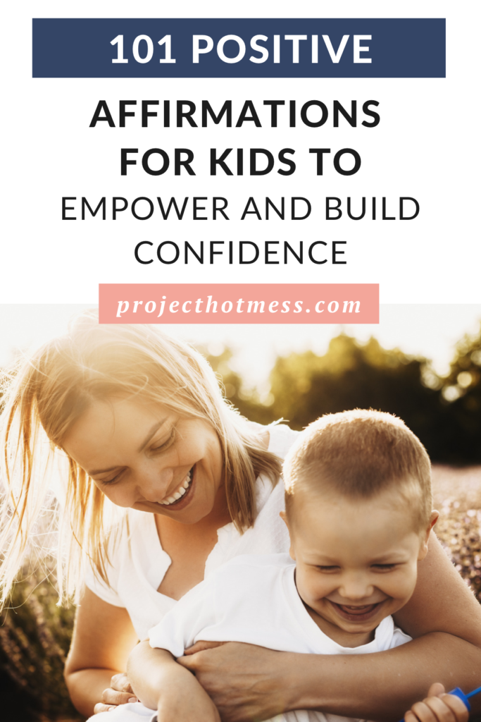 We know all of the amazing benefits of using positive affirmations for ourselves, to build up our self-worth and self-esteem, but did you know that using positive affirmations for kids can help empower them and build their self-confidence too? Here are 101 positive affirmations for kids to empower and build confidence.