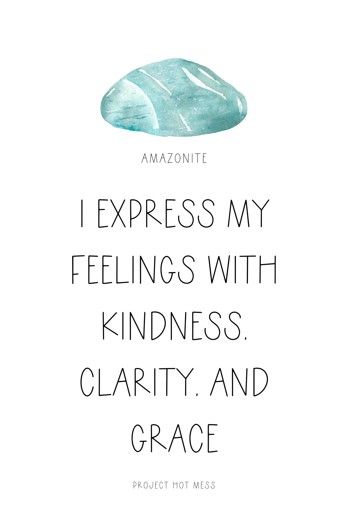 Create your own crystal affirmations by pairing your favorite affirmation with a crystal that matches it's energy and intention (or vice versa).