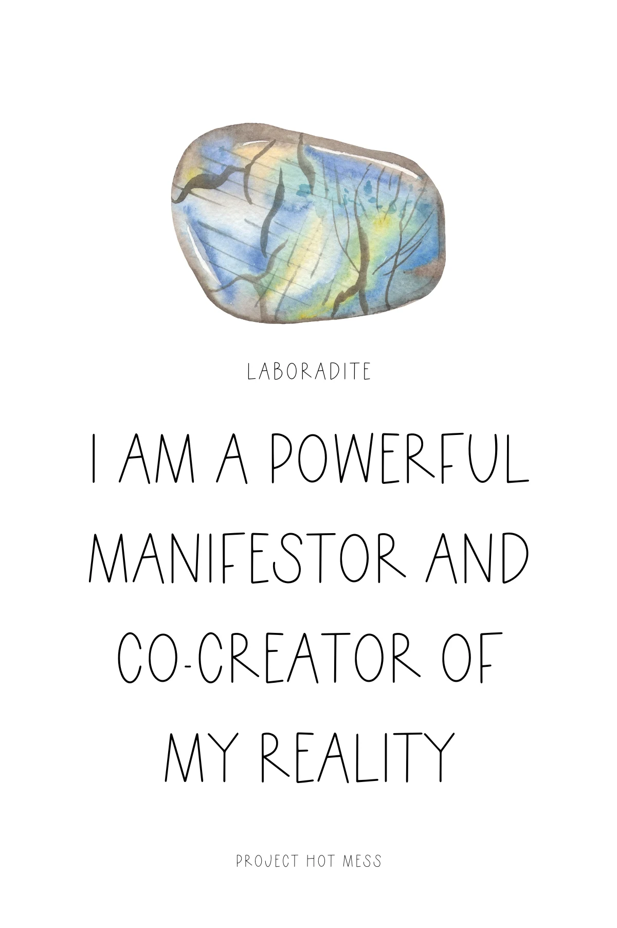 Create your own crystal affirmations by pairing your favorite affirmation with a crystal that matches it's energy and intention (or vice versa).