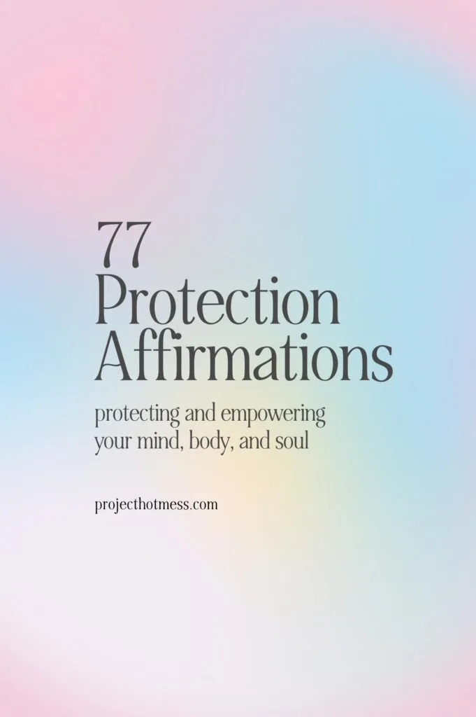 Delve into the world of protection affirmations with 77 powerful statements designed to empower your mind, body, and soul. Learn how to create a shield of peace and positivity, improve your mental health, and develop healthier boundaries with friends and family. Start cultivating a happier, more positive life today.