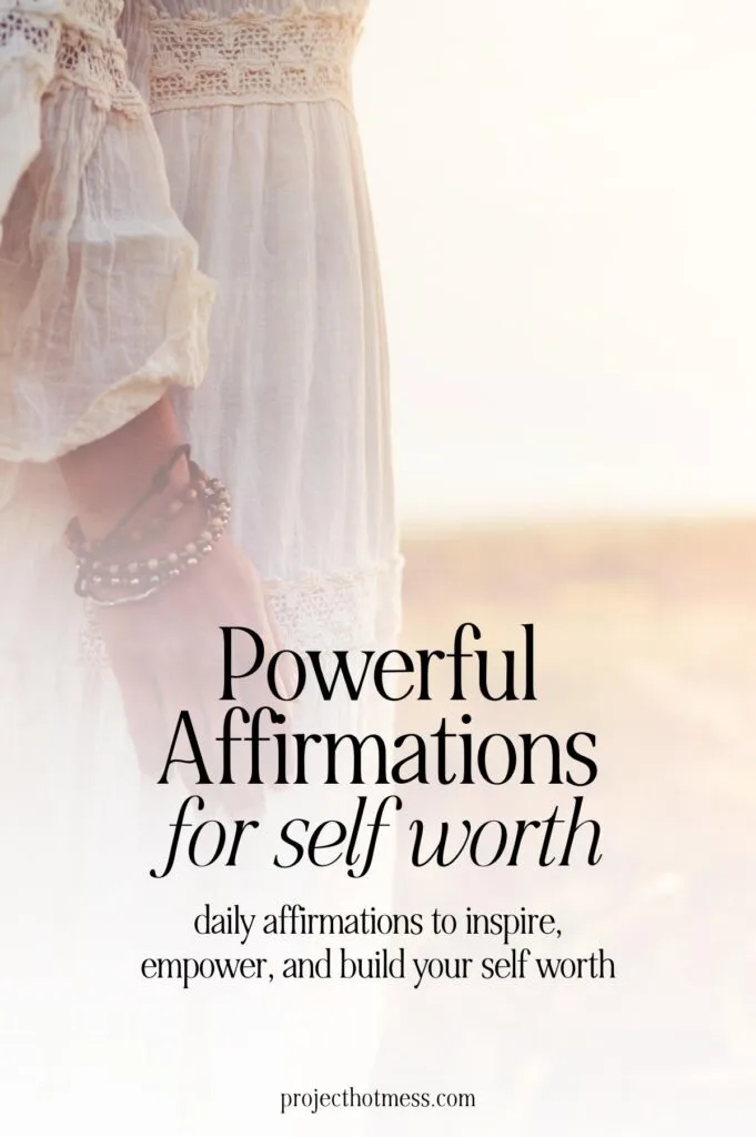 Need a boost in confidence and self-esteem? Start incorporating daily affirmations for self worth into your routine and see the transformative power they can have on your mindset.