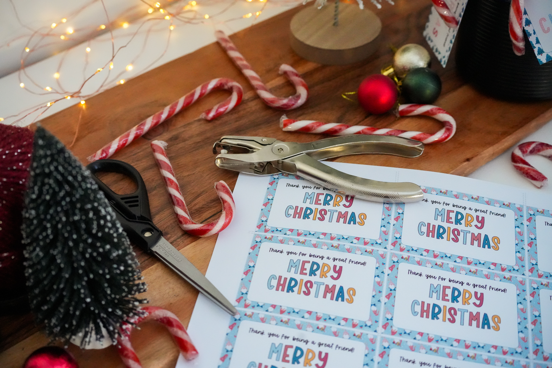 Spread holiday joy with our free Candy Cane Gift Tags Printable. A fun activity for kids and perfect for school friends.